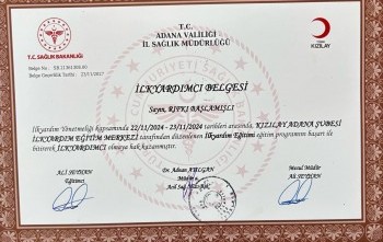 İLK YARDIM EĞİTİMİ ALDIK