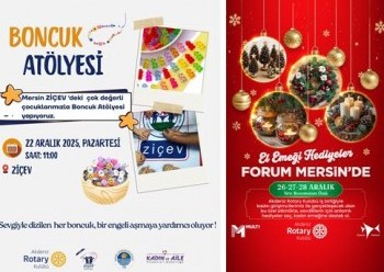 Akdeniz Rotary Kulübü Olarak ZİÇEV ' le birlikye Yılbaşı Pazarı Etkinliği
