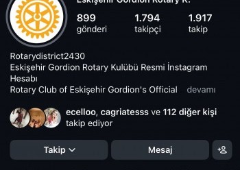 ESKİŞEHİR GORDION RK INSTAGRAM TAKİPÇİ SAYISI