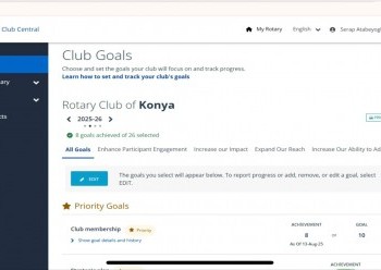 MY ROTARY KULÜP HEDEFLERİNİN SİSTEME GİRİLMESİ