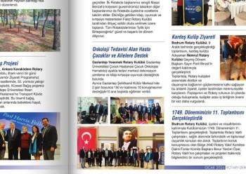 Rotary Türkiye dergisi 1 kulüp projesi