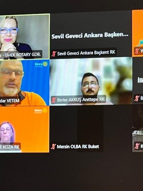 Adana Koza RK Stratejik Planlama için Kulübümüzü Doğru Analiz Etmek konulu Zoom toplantısı