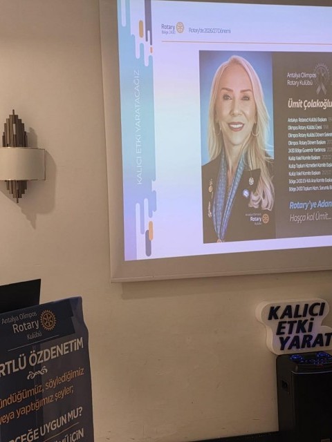 Antalya Olimpos RK | Rotary'e Adanmış Bir Hayat; Ümit ÇOLAKOĞLU ÖZKAYA