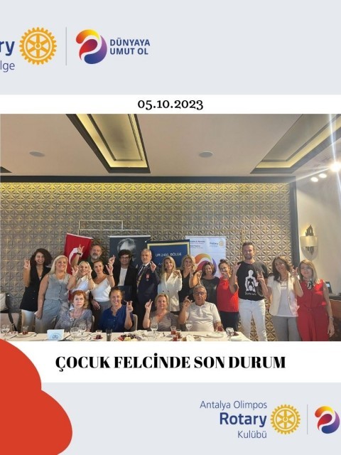 ANTALYA OLİMPOS RK GDB RTN. HANDE YURDAKUL'UN 'ÇOCUK FELCİNDE SON DURUM ' SUNUMU
