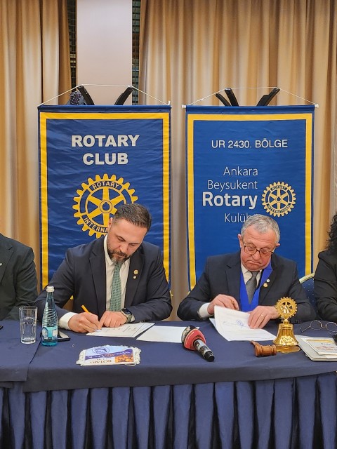 Ankara Beysukent Rotary Kulübü olarak Eindhoven International, Prishtina ve Shkodre Rotary Kulüpleri ile İkiz Kulüp Anlaşması Yaptık