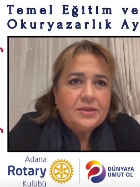Adana Rotary Kulübünden Eylül Ayında Temel Eğitim ve Okuryazarlık Videosu