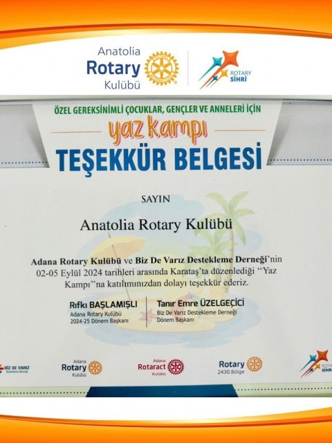 ÖZEL ÇOCUKLAR YAZ KAMPI