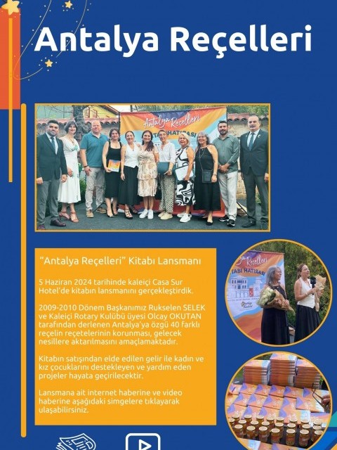 Antalya Reçelleri Kitabı Lansmanı Yapıldı!