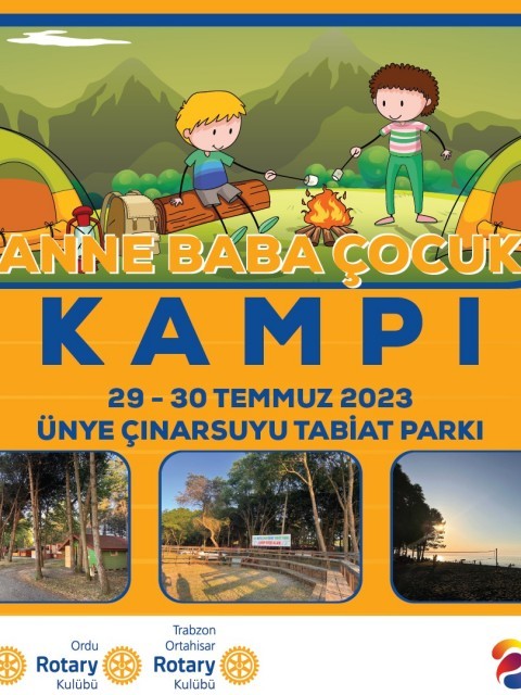 ANNE – BABA ÇOCUK KAMPI (29-30 TEMMUZ 2023)  ÜNYE ÇINARSUYU TABİAT PARKI