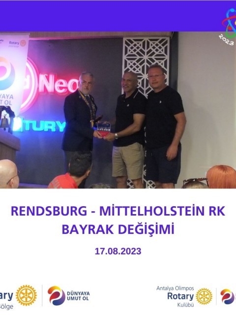 ANTALYA OLİMPOS RK, RENDSBURG-MİTTELHOLSTEİN RK BAYRAK DEĞİŞİMİ