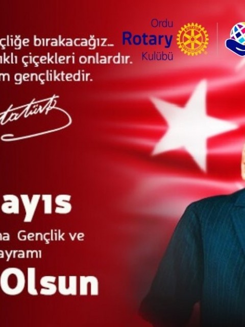 19 Mayıs Atatürk'ü Anma Gençlik ve Spor Bayramımız kutlu olsun.