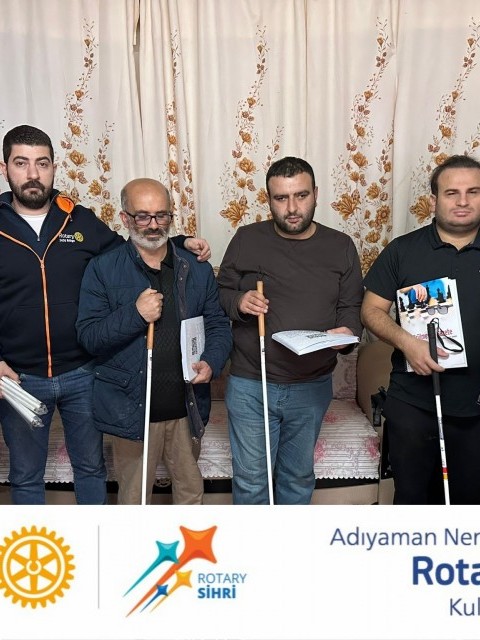 Adıyaman’da Görme Engellilere Destek: Beyaz Baston ve Braille Kitap Hediyesi