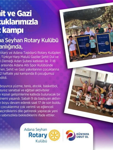 Şehit ve Gazi Çocukları Yaz Kampı