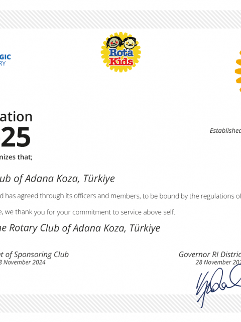 Adana Koza Rotary Kulübü Rotakids