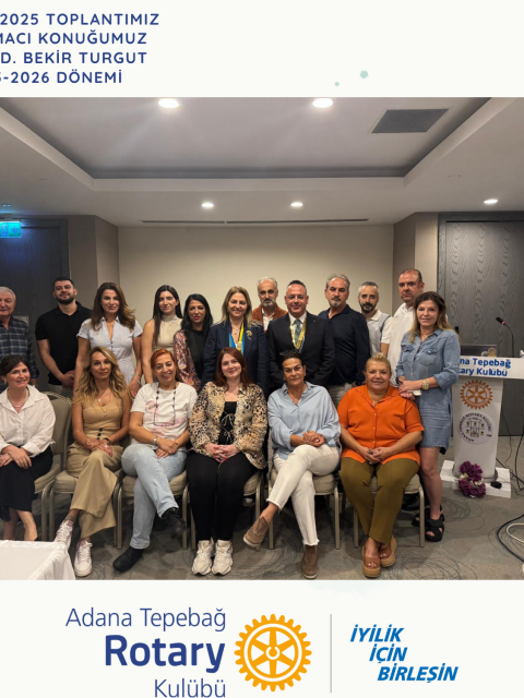 Adana Tepebağ Rotary Kulübü olarak 21 Ekim 2025 tarihindeki toplantımızı gerçekleştirdik.