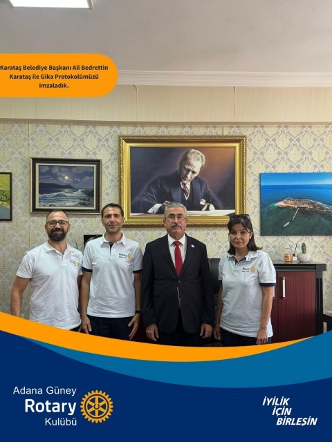 Adana Güney Rotary EVKA ve GİKA Protokol Anlaşması