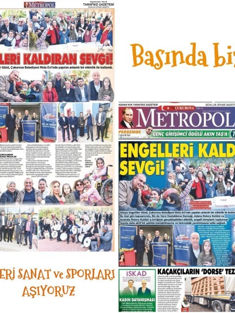 ANATOLIA ROTARY KULUBÜ OLARAK 3 ARALIK ENGELL,LER GÜNÜ AKTİVİTELERİMİZ