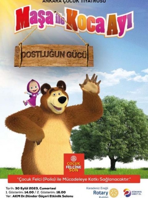 Çocukların tiyatro ile tanıştırılması ve etkinlik kapsamında Polio farkındalığı yaratılması