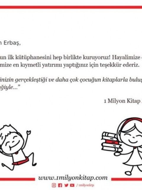 Ordu Rotary Kulübü olarak 1 Milyon Kitap projesi kampanyasına destek verdik.