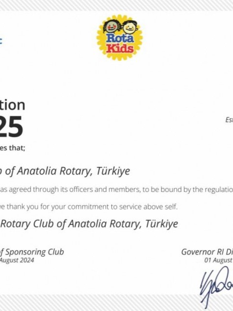 ANATOLİA ROTAKİDS KURULDU