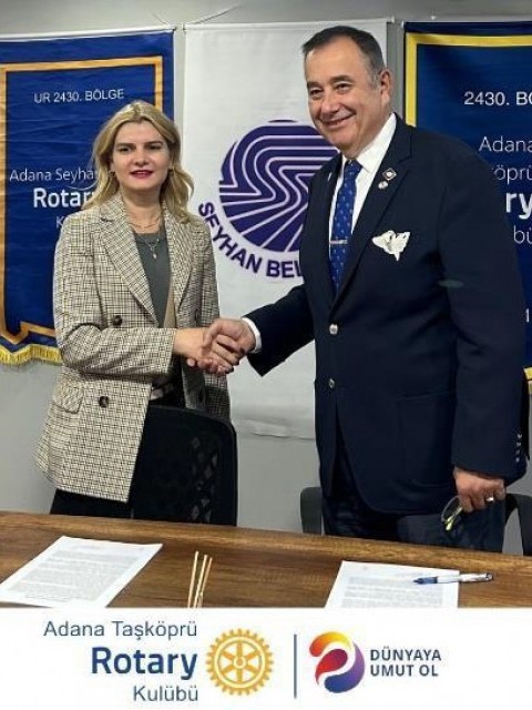 ADANA SEYHAN BELEDİYESİ, SEYHAN ROTARY VE TAŞKÖPRÜ ROTARY KULÜPLERİ GİKA PROTOKOLÜ İMZA TÖRENİ
