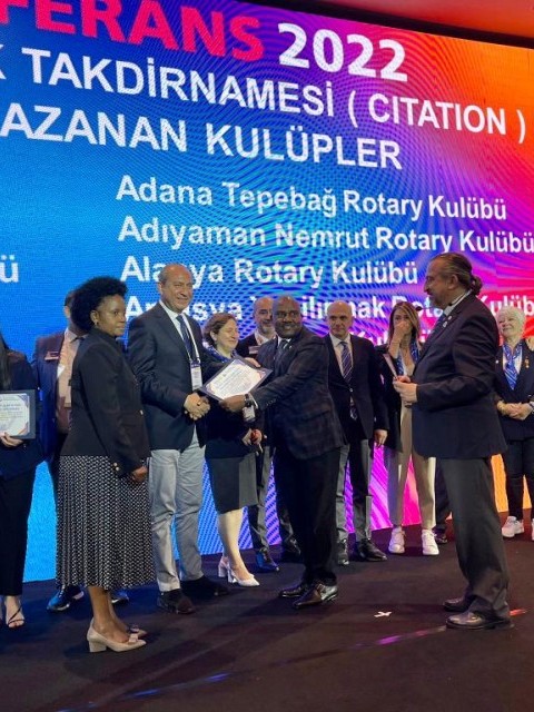 NEMRUT ROTARY KULÜBÜNE BİR ULUSLARARASI OLMAK ÜZERE TOPLAM 11 ÖDÜL