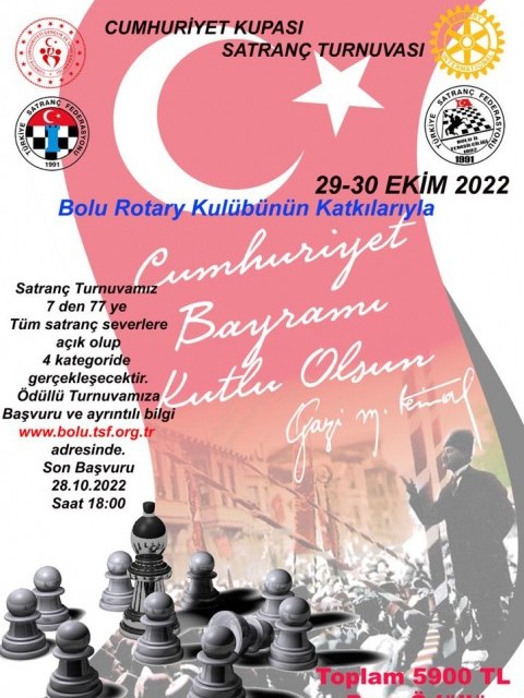 Cumhuriyet Kupası Satranç Turnuvası Yarın Başlıyor