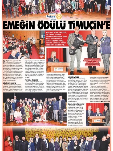 Emeğin Ödülü Timuçine