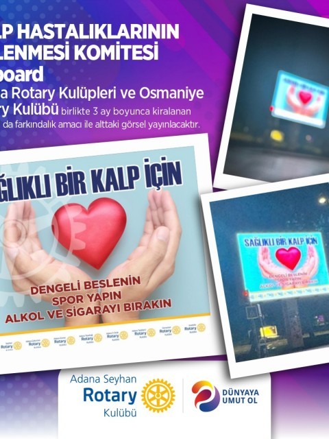 Kalp hastalıklarının önlenmesi Billboard