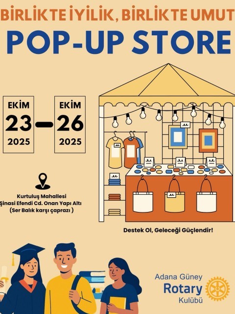 Güney Rotary Kulübü POP-UP Store İkinci El Eşya Mağazası