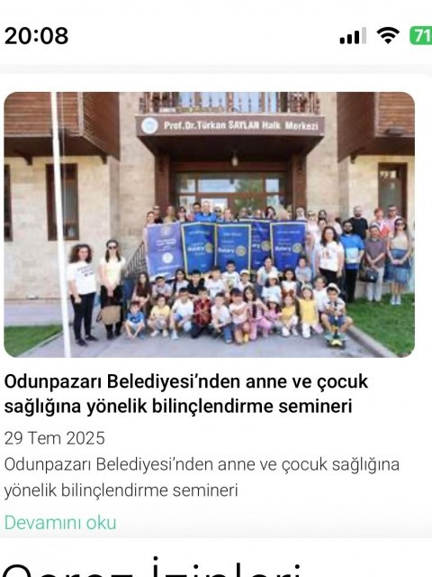 Anne ve Çocuk Sağlığına Yönelik Ortak Seminer
