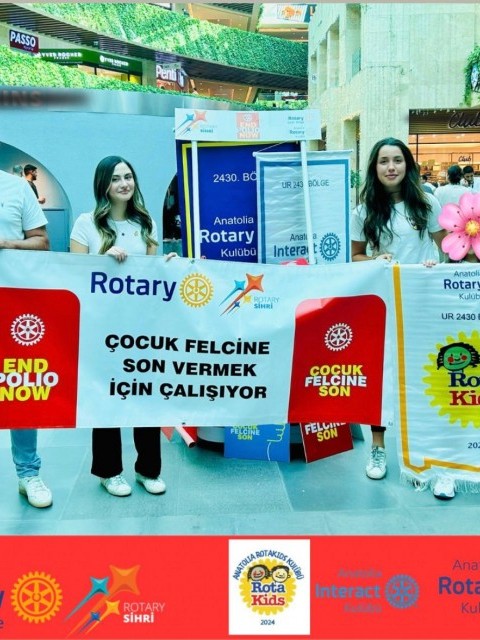 ANATOLIA ROTARY KULÜBÜ OLARAK 24 EKİM POLİO GÜNÜ FARKINDALIK ETKİNLİĞİ