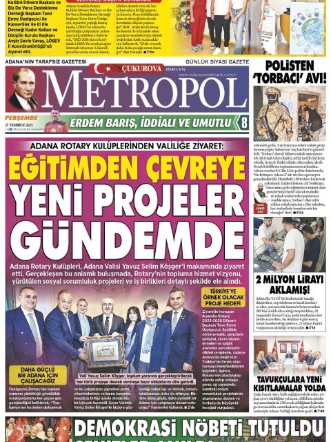 ADANA ROTARY KLÜPLERİNDEN VALİLİĞE ZİYARET