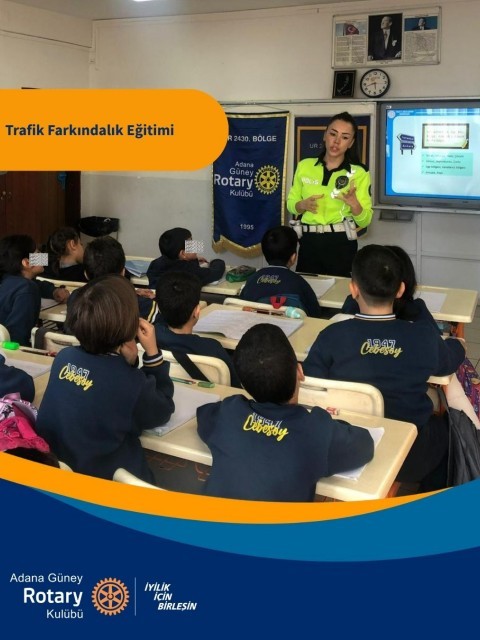 Adana Güney Rotary Kulübü Trafik Farkındalığı Eğitimi