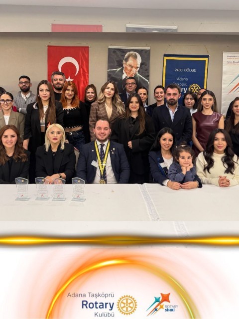Adana Taşköprü Rotary Kulübü Rotary Gönüllüleri Ödül Töreni