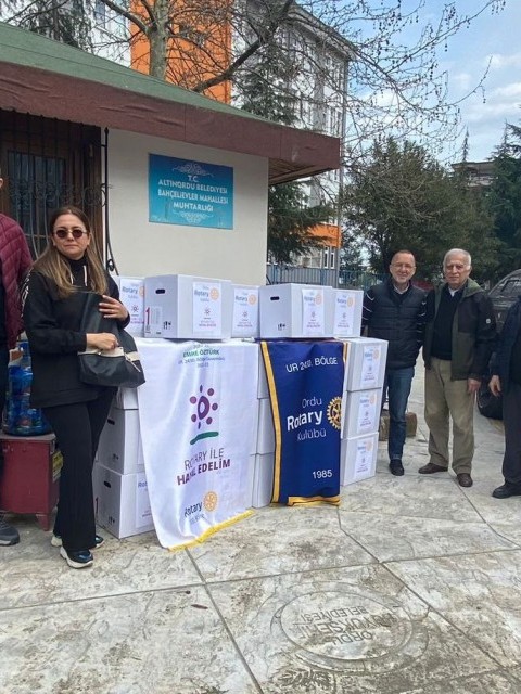 ORDU ROTARY KULÜBÜ GÖNÜLDEN VERENLER PROJESİNİ GERÇEKLEŞTİRDİ.