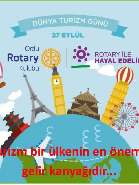 Turizm bir ülkenin en önemli tanıtımıdır. Ekonominin can damarıdır.  27 Eylül Dünya Turizm Günü Kutlu Olsun…