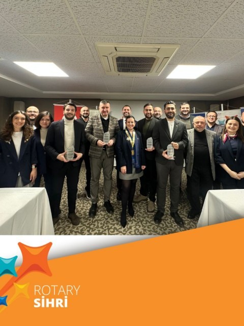 Ünye Rotary Kulübü Aile Aile, Toplum ve Rotary Gönüllüleri Ödüllerini Takdim Etti