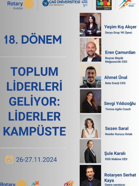 Adana Koza Rotary Kulübü, Çağ Üniversitesi ile Birlikte Geleceğe Yatırım Yapıyor!