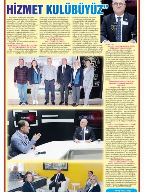 Adana 5 Ocak Rotary “Basında Biz”