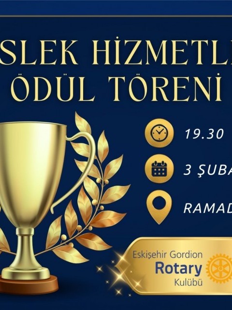 Eskişehir Gordion RK Meslek hizmetleri ödül töreni