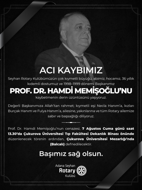 Adana Seyhan RK. ACI KAYBIMIZ