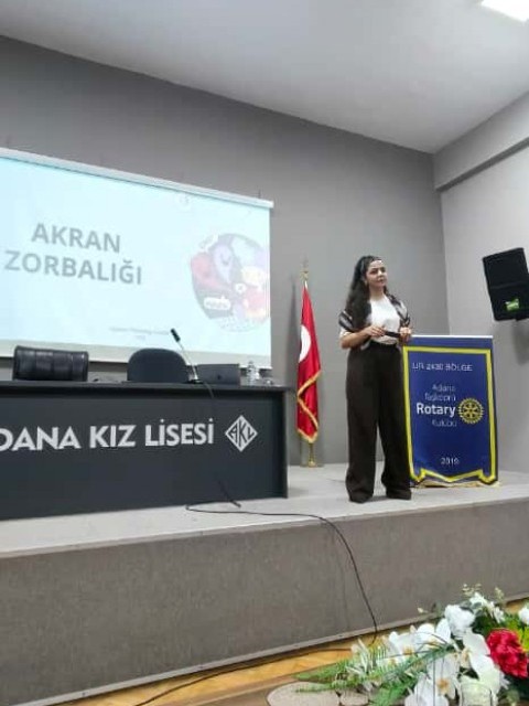 Adana Taşköprü Rotary Kulübü Akran Zorbalığı Eğitimi