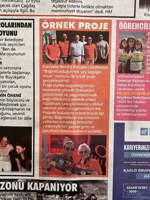 Rotary Kulüplerinden Örnek Proje