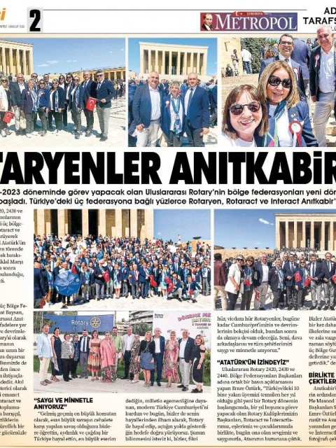 ROTARYENLER ANITKABİRDE