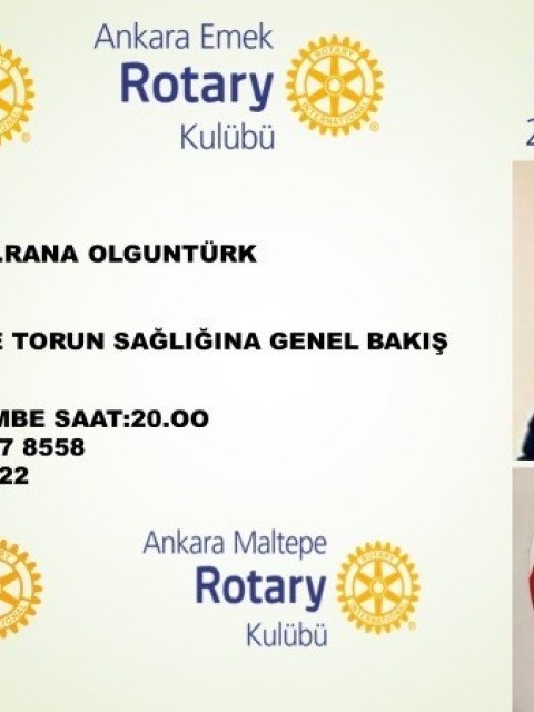 ANKARA KAVAKLIDERE RK. 2440 Bölge EGE RK, 2430 Bölge EMEK RK, Maltepe RK ile "Anne Çocuk ve Torun Sağlığı" konulu Prof.Dr. Rana OLGUNTÜRK'ün sunumunu ZOOM üzerinden gerçekleştirdik.