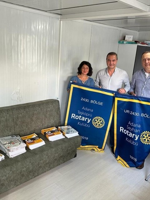 SAMANDAĞ ROTARY KONTEYNER KENTİ ÜNİVERSİTE HAZIRLIK KİTAPLARI DAĞITIMI