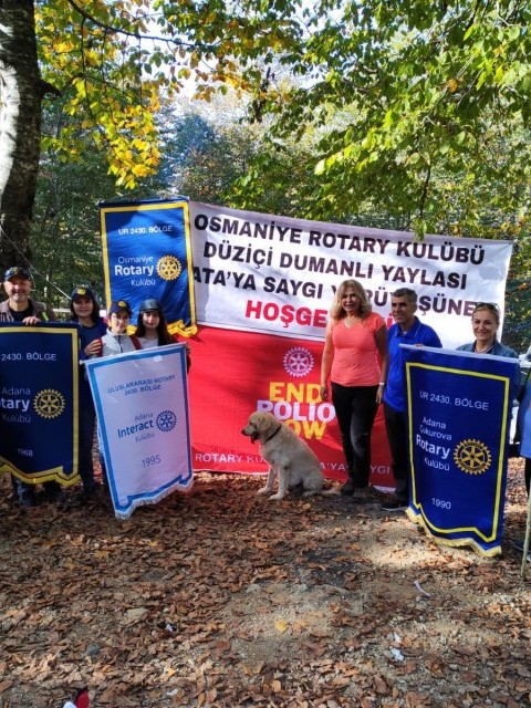 Adana Rotary Kulübü ve Adana Interact Kulübü Interact Haftasında Düziçi Dumanlı Yaylasında Osmaniye Rotary Kulübü Tarafından Düzenlenen Ata’ya Saygı Yürüyüşüne Katıldı