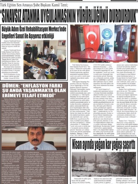 Amasya Yeşilırmak RK. Engelleri Sanat ile Aşıyoruz