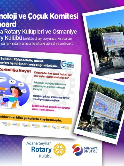 Teknoloji ve Çoçuk Komitesi Billboard
